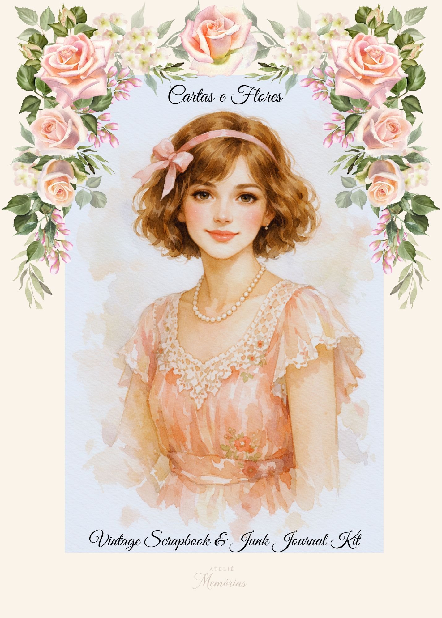 ScrapBook Cartas e Flores